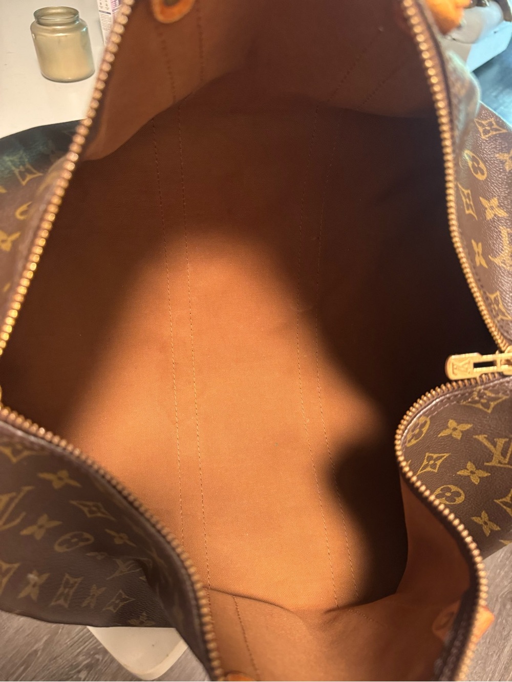 Vintage Louis Vuitton Brown Monogram Keepall 45 - Picture 7 of 8